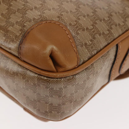 Celine Macadam Shoulder Bag PVC Leather, BEIGE, PVC,CANVAS, Shoulder bag