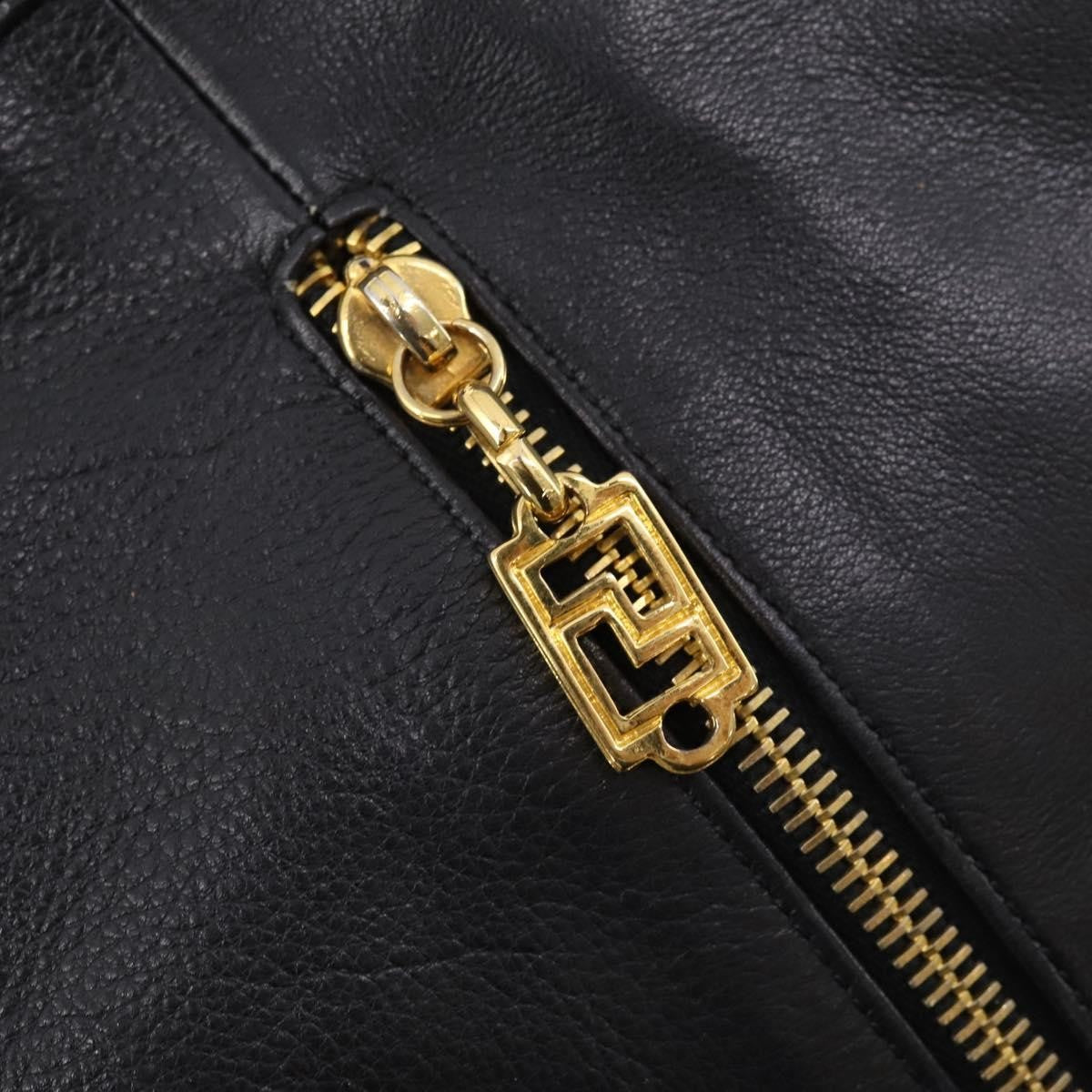 Versace Vintage Shoulder Bag Leather, BLACK, LEATHER, Shoulder bag