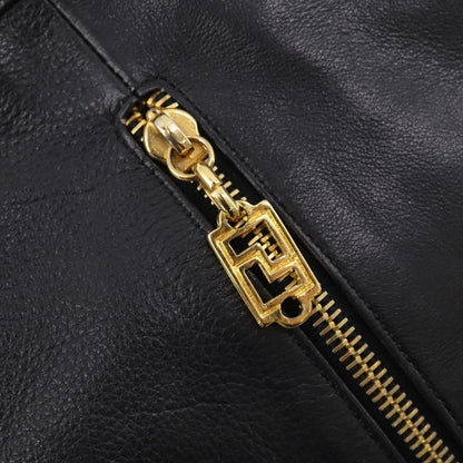 Versace Vintage Shoulder Bag Leather, BLACK, LEATHER, Shoulder bag