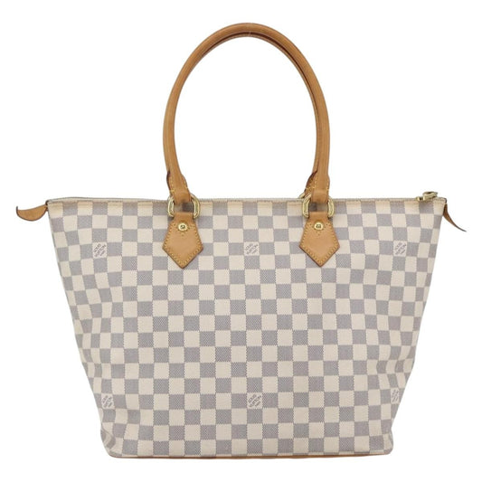 Louis Vuitton Saleya Handbag Damier, WHITE, CANVAS, Tote bag