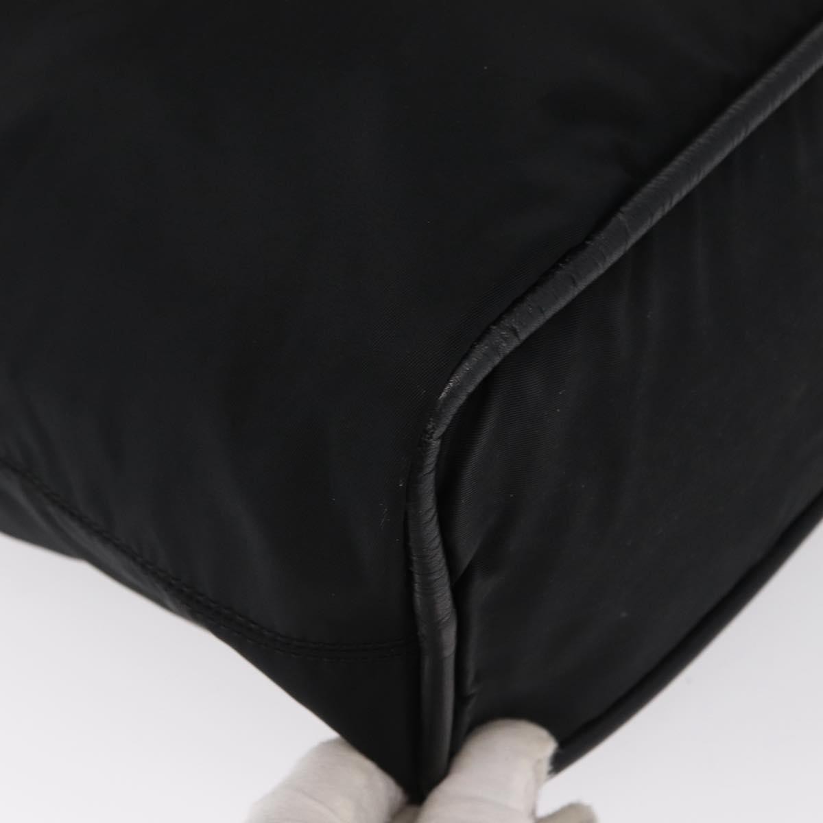 Celine Circle Logo Handbag Nylon, BLACK, NYLON, Handbag