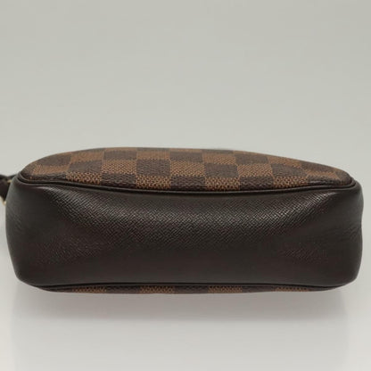 Louis Vuitton Trousse Make Up Bag Damier, BROWN, CANVAS, Clutche & pouche