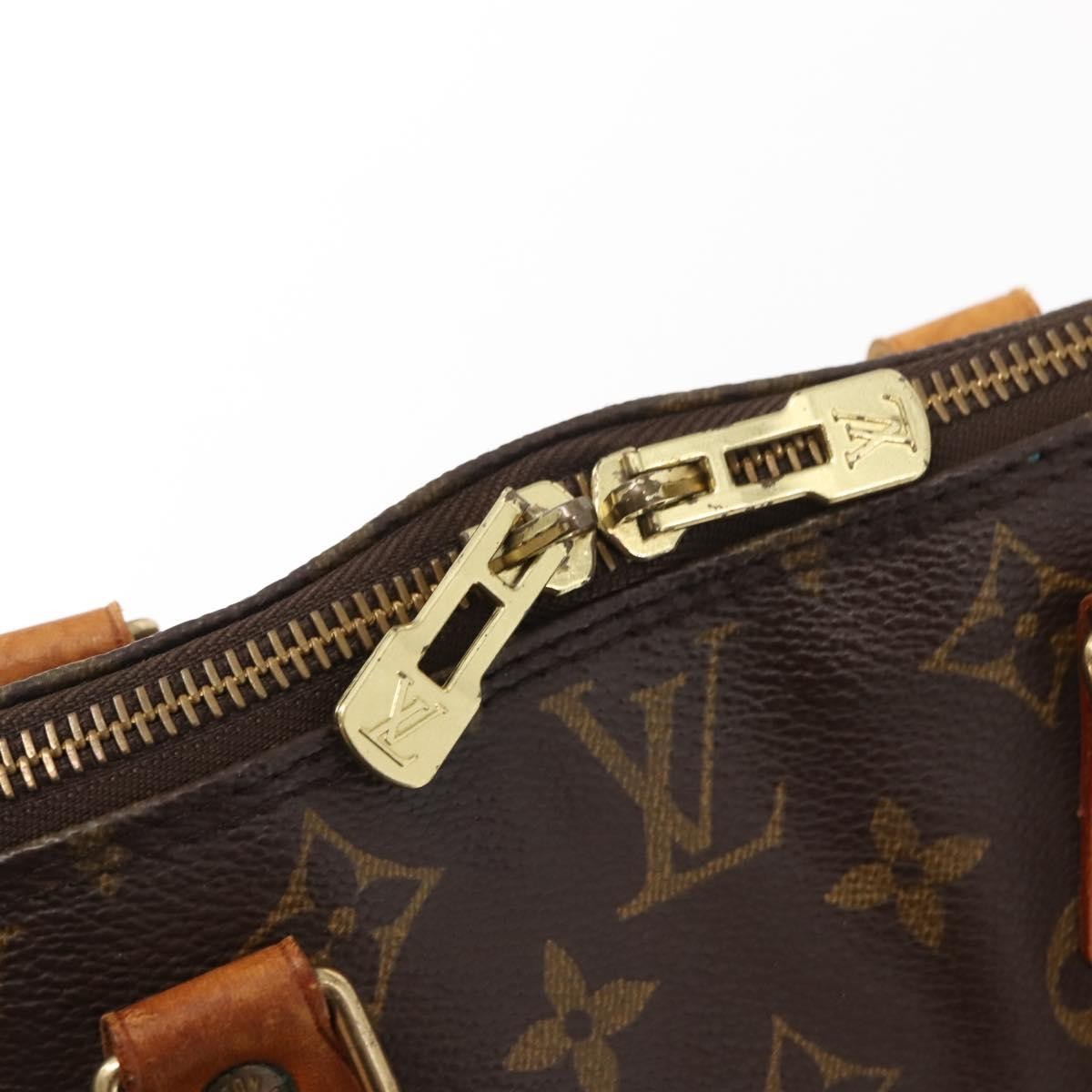 Louis Vuitton Vintage Alma Handbag Monogram Canvas, BROWN, CANVAS, Handbag