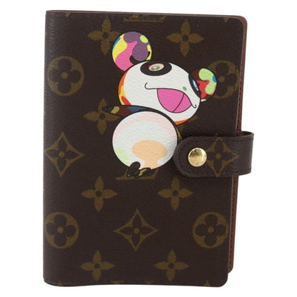Louis Vuitton Agenda Cover Monogram Panda, Brown, Canvas, Wallet