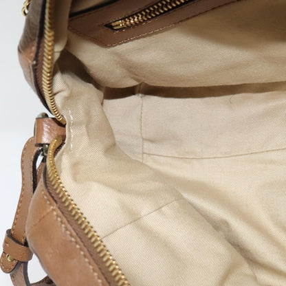 Chloe Elsie Satchel Leather, BROWN, LEATHER, Handbag