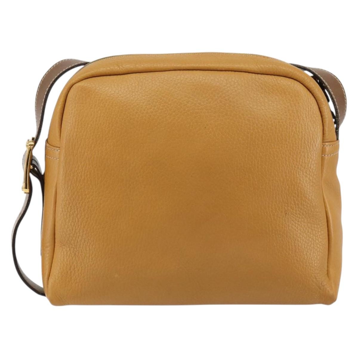 Loewe Anagram Shoulder Bag Leather, BROWN, LEATHER, Shoulder bag