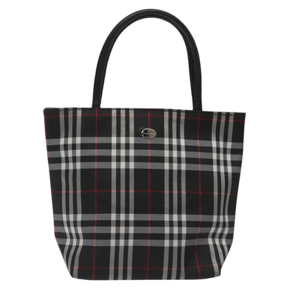 Burberry Nova Check Tote Nylon, BLACK, NYLON, Handbag