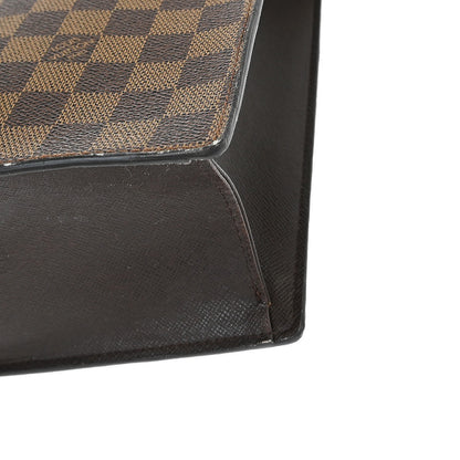 Louis Vuitton Venice Sac Plat Bag Damier, BROWN, CANVAS, Tote bag