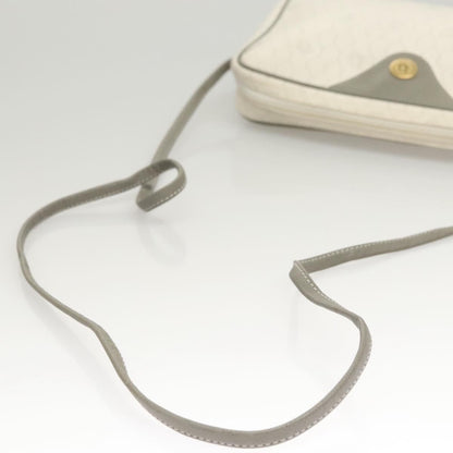 Christian Dior Vintage Honeycomb Shoulder Bag Canvas, WHITE, CANVAS, Shoulder bag