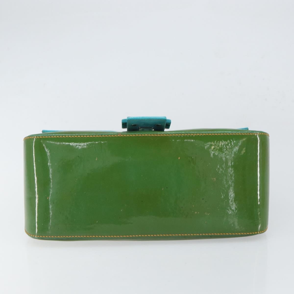 Fendi Forever Big Mama Bag Patent, GREEN, PATENT_LEATHER, Shoulder bag