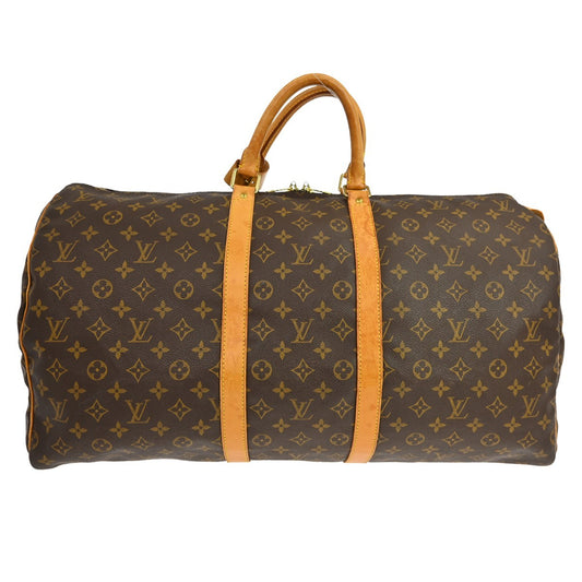Louis Vuitton Keepall Bag Monogram Canvas, Brown, Canvas, Travel Bag