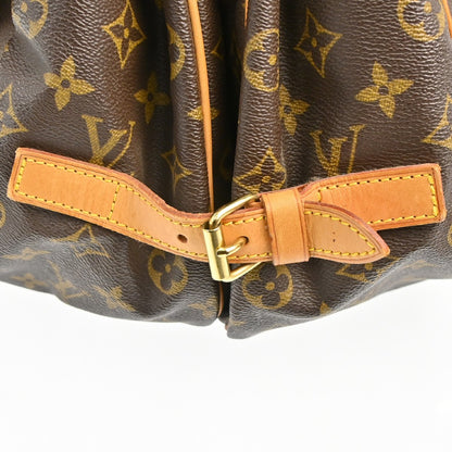 Louis Vuitton Saumur Handbag Monogram Canvas, Brown, Canvas, Shoulder Bag