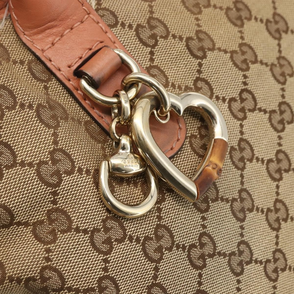 Gucci Vintage tote Canvas, BROWN, CANVAS, Tote bag