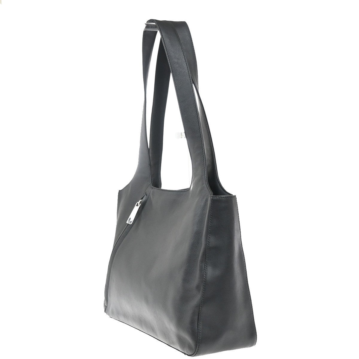Salvatore Ferragamo Vintage Shoulder Bag Leather, Black, Leather, Shoulder Bag