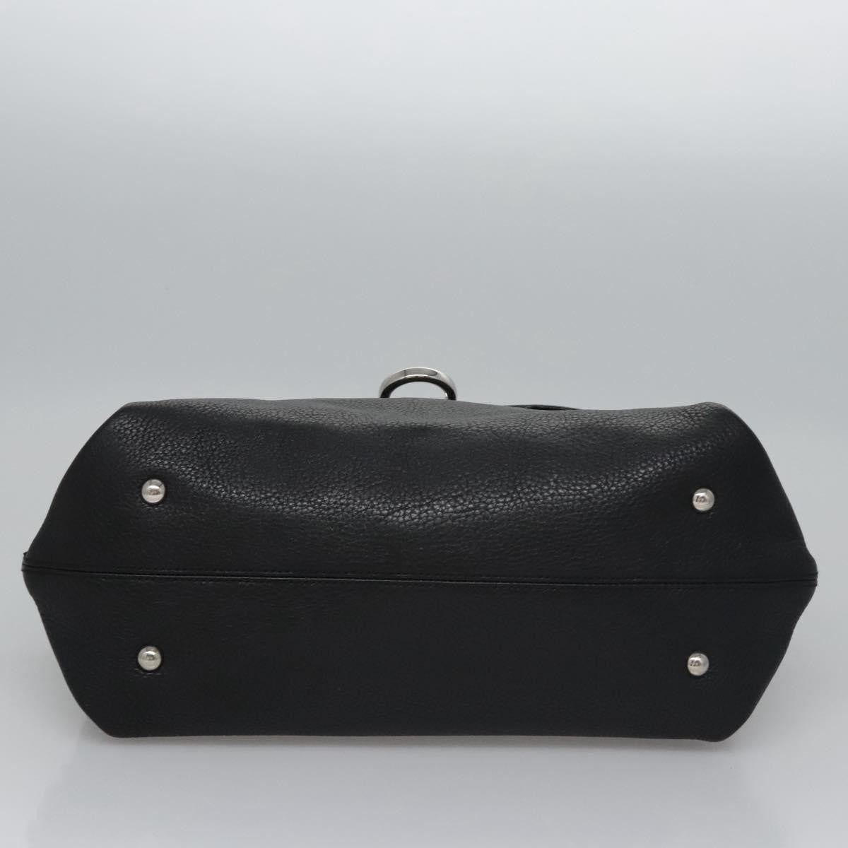 Salvatore Ferragamo Sofia Satchel Leather, BLACK, LEATHER, Handbag