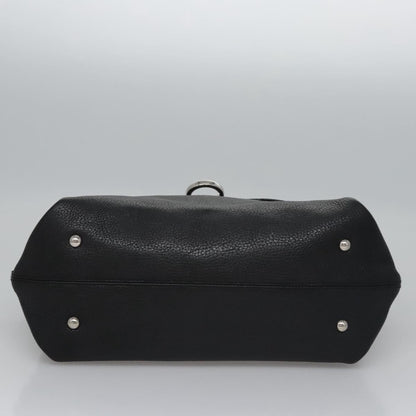 Salvatore Ferragamo Sofia Satchel Leather, BLACK, LEATHER, Handbag