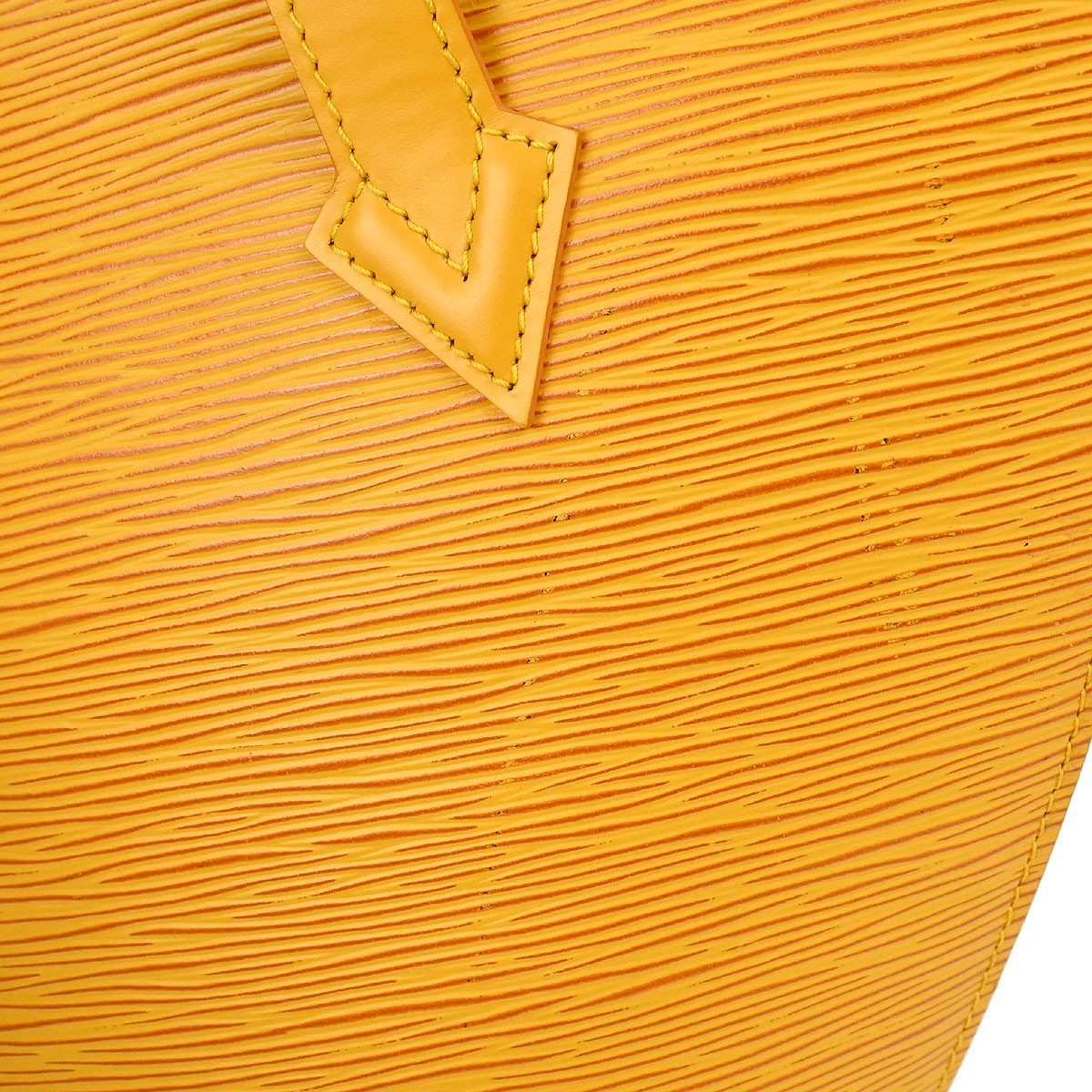 Louis Vuitton Saint Jacques Handbag Epi Leather, Yellow, Leather, Shoulder Bag