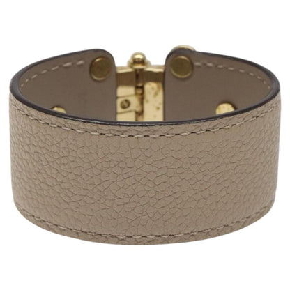 Louis Vuitton Save It Bracelet Leather, BEIGE, LEATHER, Bracelet