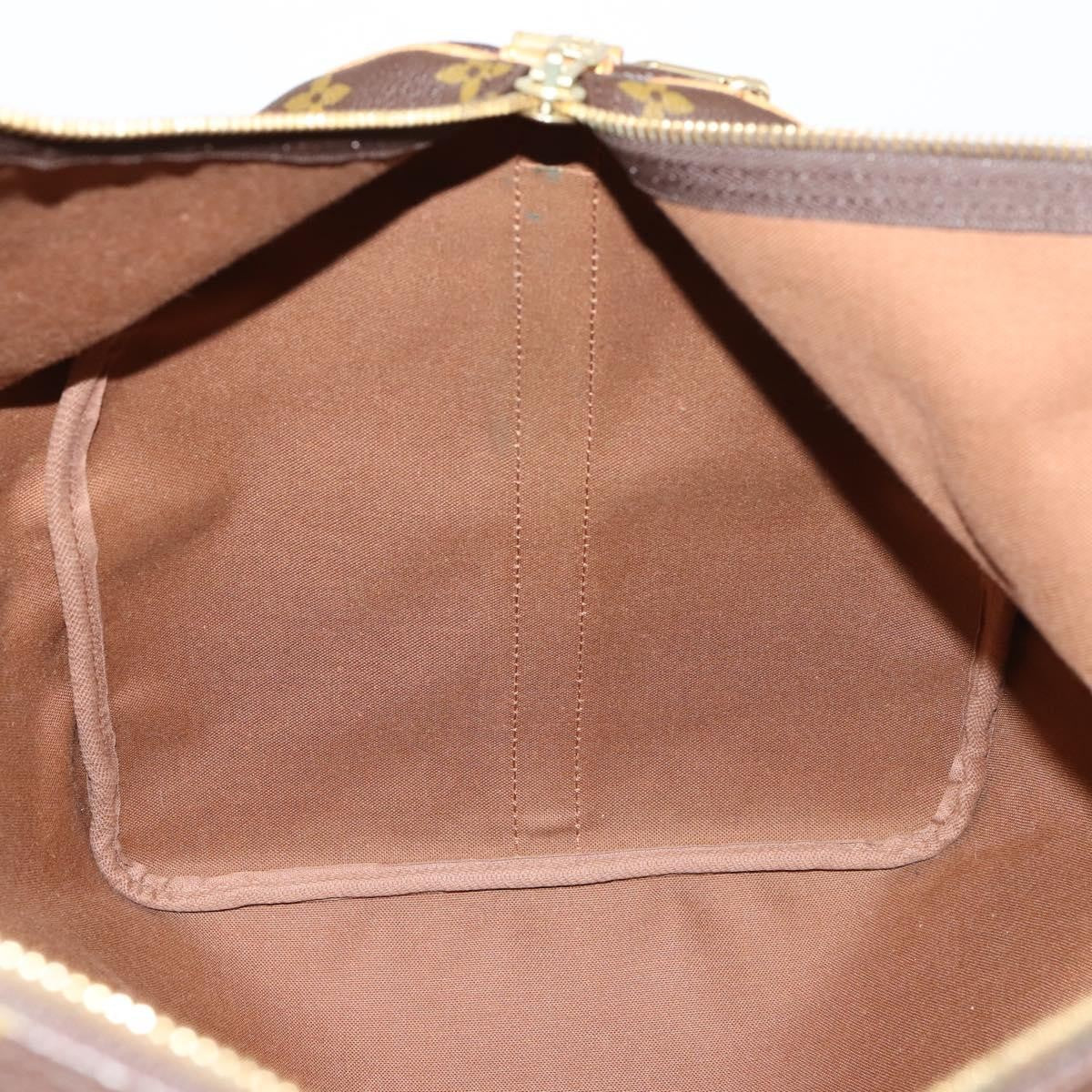 Louis Vuitton Keepall Bandouliere Bag Monogram Canvas, BROWN, CANVAS, Travel bag