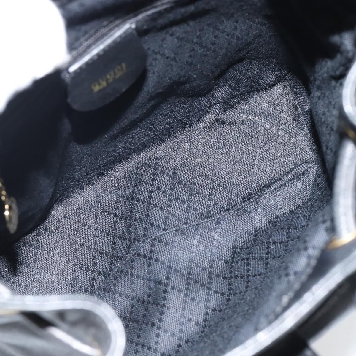 Gucci Vintage Bamboo Backpack Leather, Black, Leather, Backpack