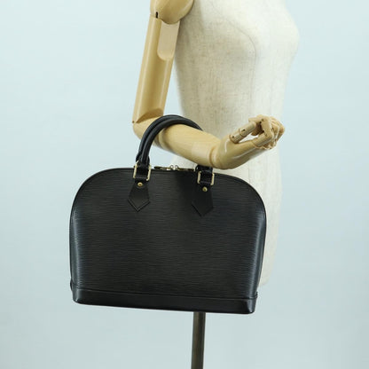 Louis Vuitton Alma Handbag Epi Leather, Black, Leather, Handbag