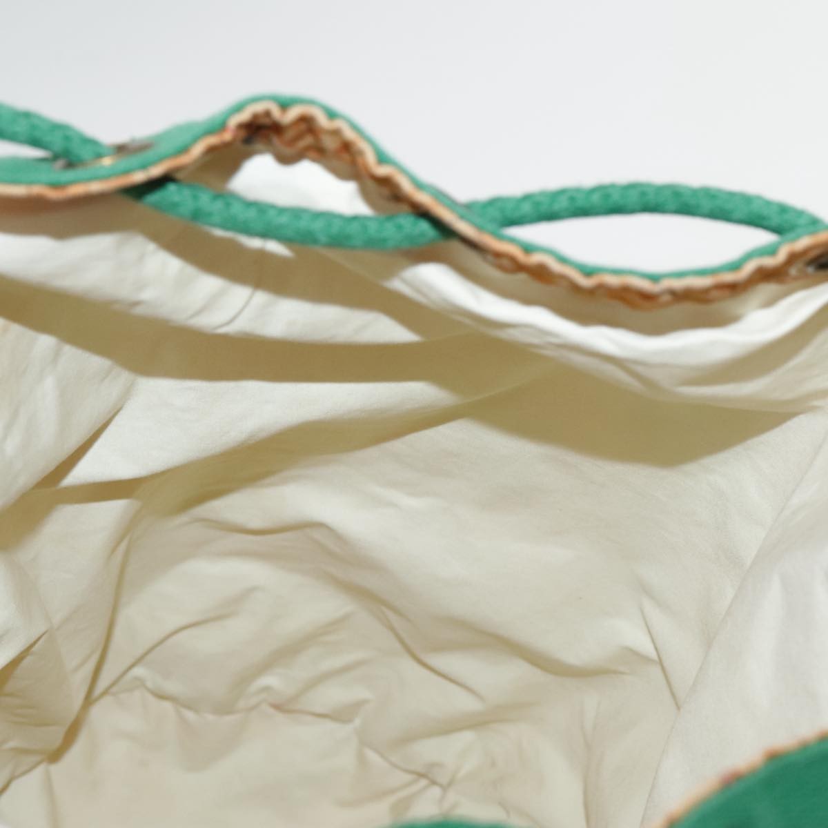 Hermes Vintage Drawstring Bucket Shoulder Bag Printed Canvas, ORANGE, CANVAS, Shoulder bag