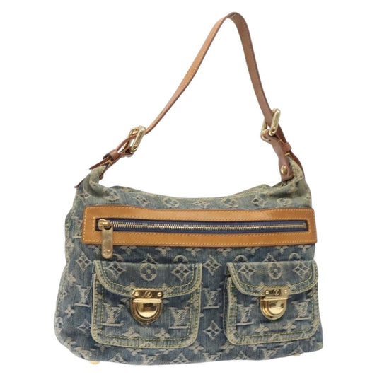 Louis Vuitton Baggy Handbag Denim, BLUE, DENIM_JEANS, Handbag