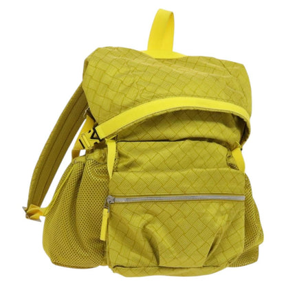 Bottega Veneta Vintage Backpack Nylon, Yellow, Nylon, Backpack