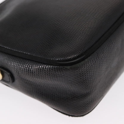 Salvatore Ferragamo Vala Shoulder Bag Leather, BLACK, LEATHER, Shoulder bag