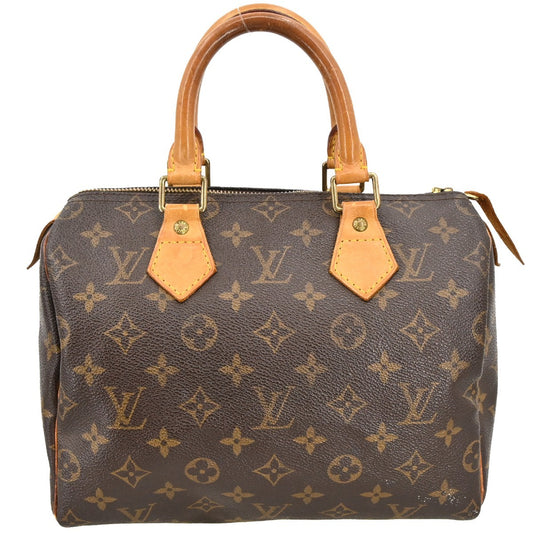 Louis Vuitton Speedy Handbag Monogram Canvas, Brown, Canvas, Handbag