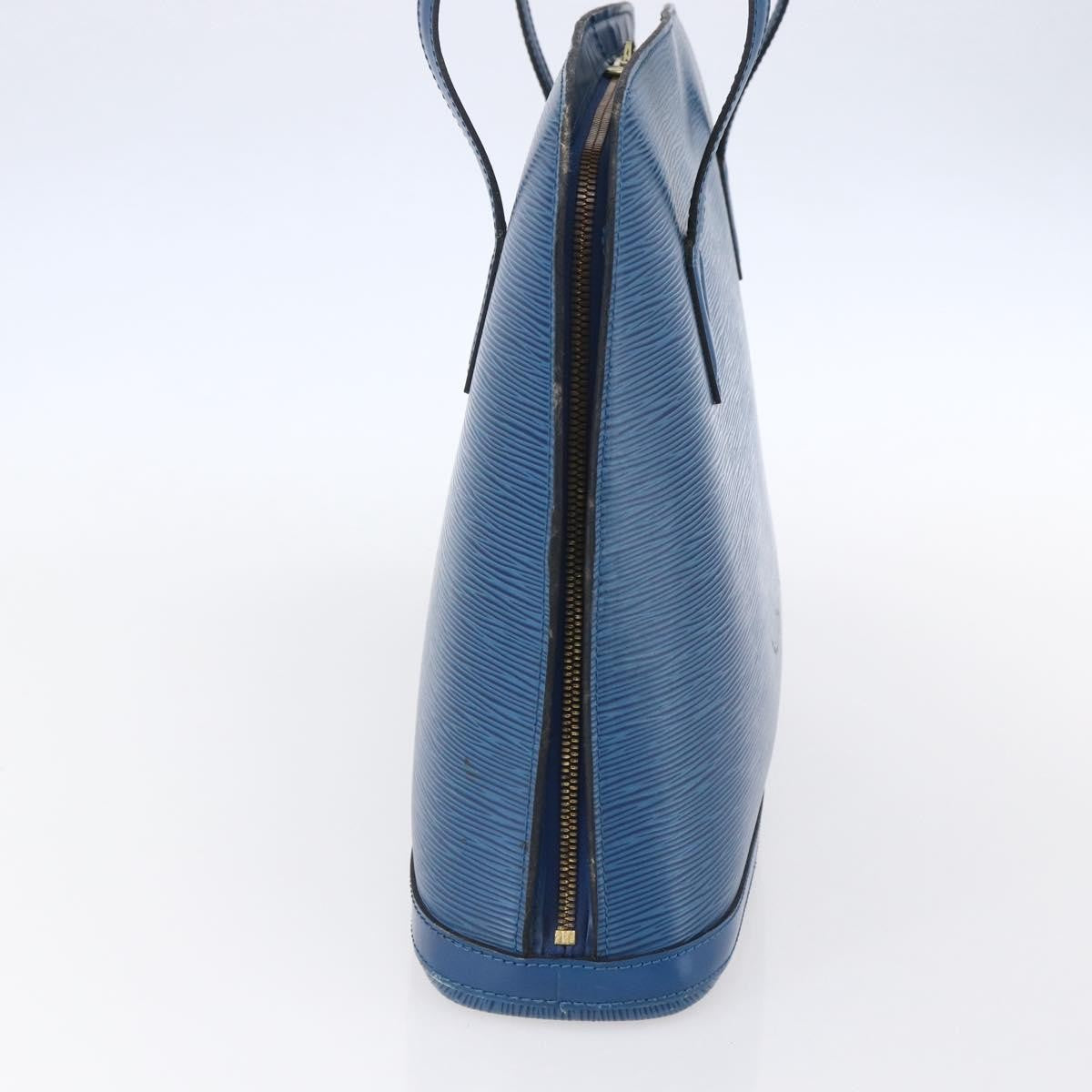 Louis Vuitton Lussac Handbag Epi Leather, BLUE, LEATHER, Shoulder bag