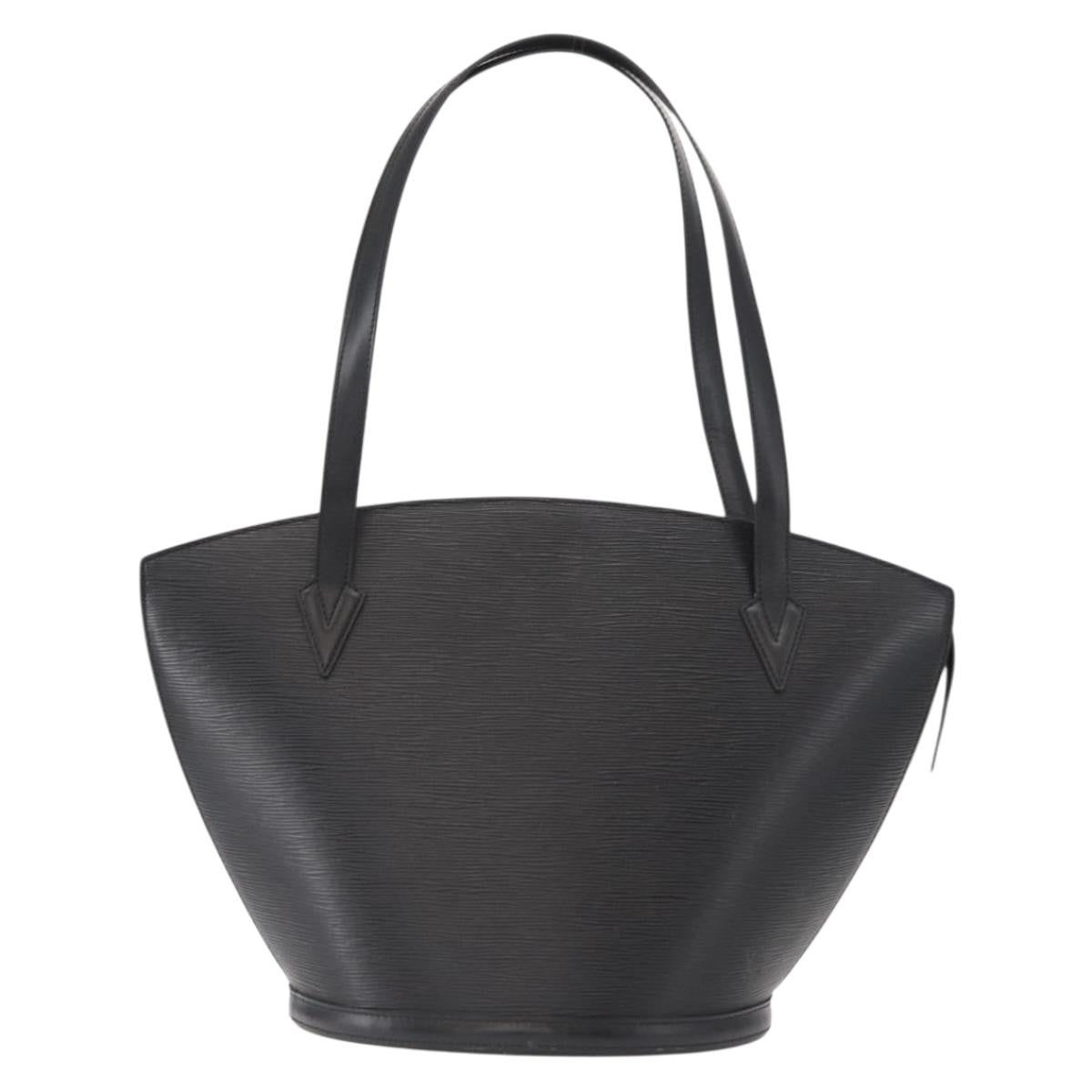 Louis Vuitton Saint Jacques Handbag Epi Leather, BLACK, LEATHER, Shoulder bag