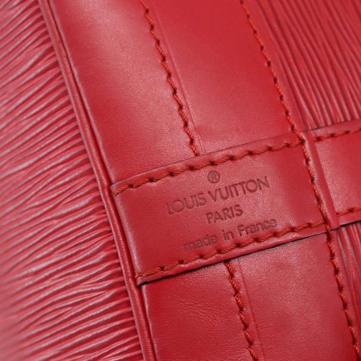 Louis Vuitton Noe Shoulder bag Leather, RED, LEATHER, Shoulder bag