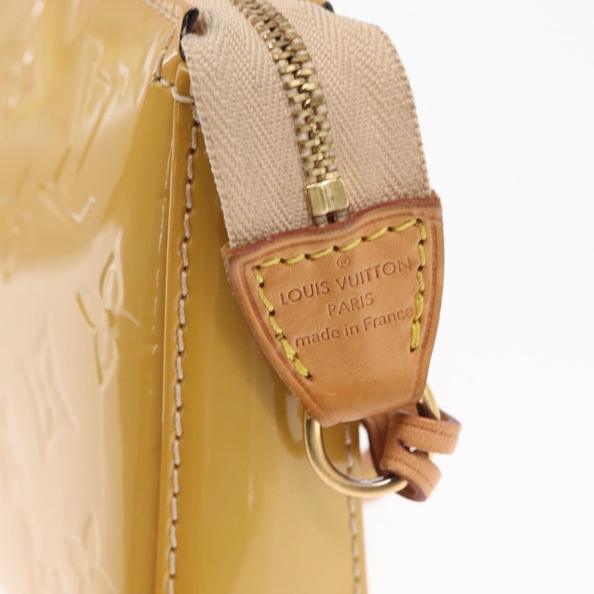 Louis Vuitton Pochette Accessoires NM Monogram Vernis, YELLOW, PATENT_LEATHER, Clutche & pouche
