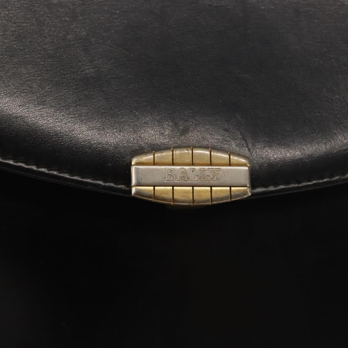 Bally Vintage Shoulder Bag Leather, Black, Leather, Shoulder Bag