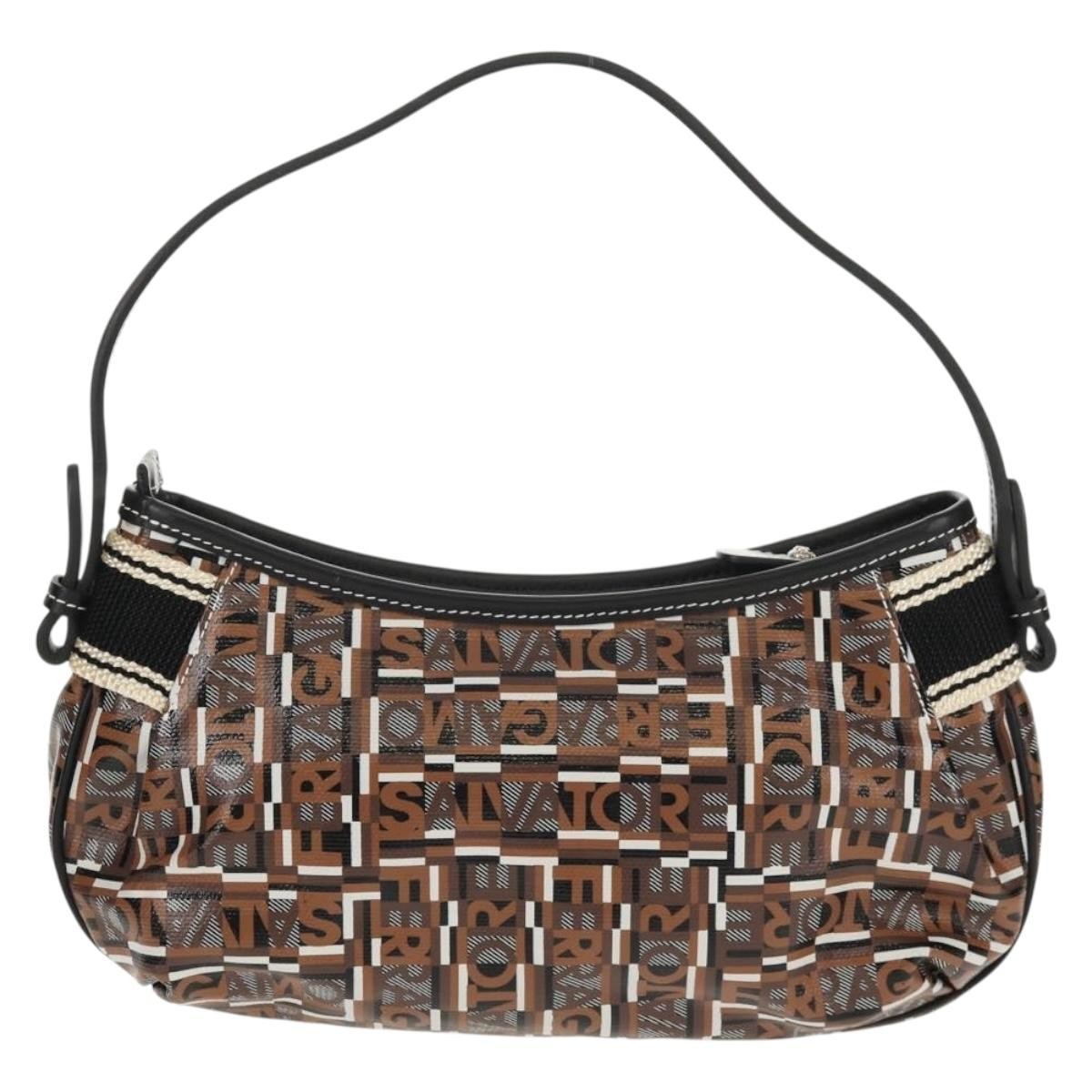 Salvatore Ferragamo Gancini handbag Leather, Multicolour, Leather, Handbag