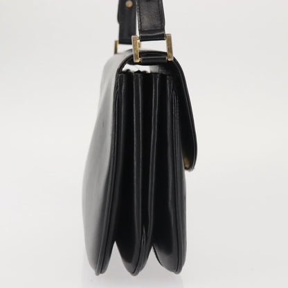 Bally Vintage Shoulder Bag Leather, Black, Leather, Shoulder Bag