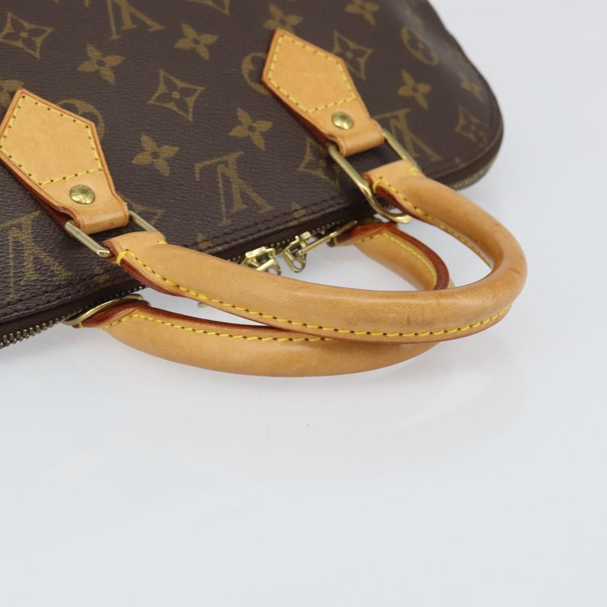 Louis Vuitton Alma Handbag Monogram Canvas, BROWN, CANVAS, Handbag