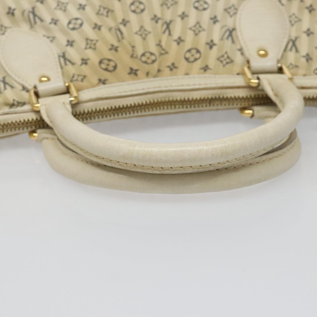 Louis Vuitton Marina Handbag Mini Lin Croisette, BEIGE, CANVAS, Handbag