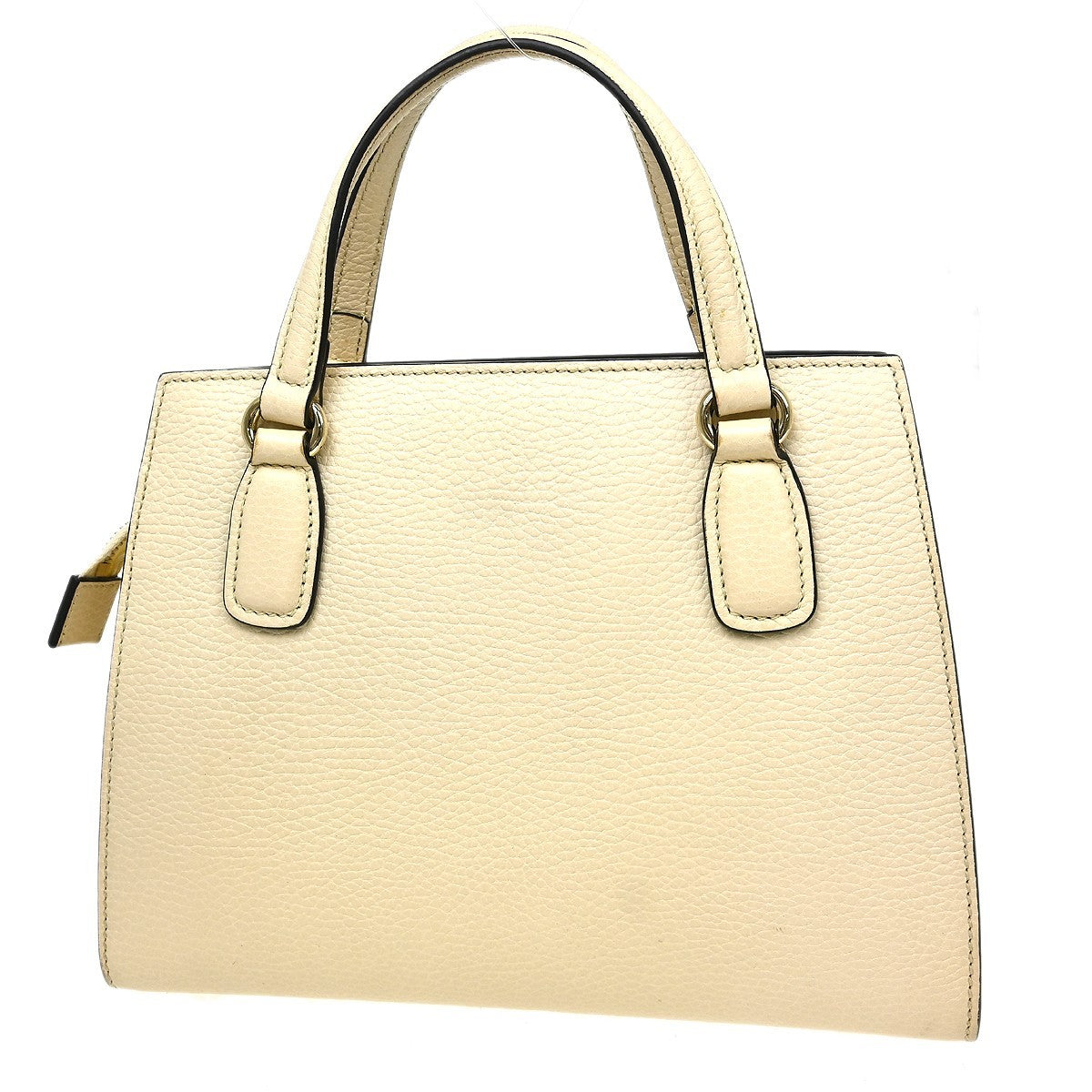 Gucci Soho Shoulder Bag Leather, White, Leather, Handbag