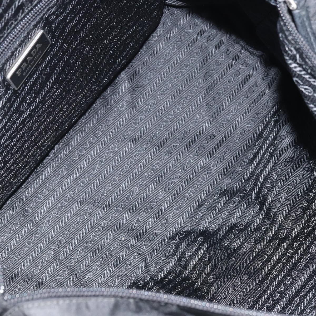 Prada Vintage Zip Tote Tessuto, Black, Nylon, Tote Bag