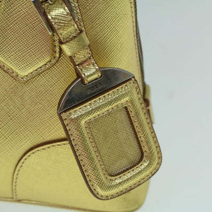 Prada Promenade Bag Saffiano Leather, GOLD, LEATHER, Handbag