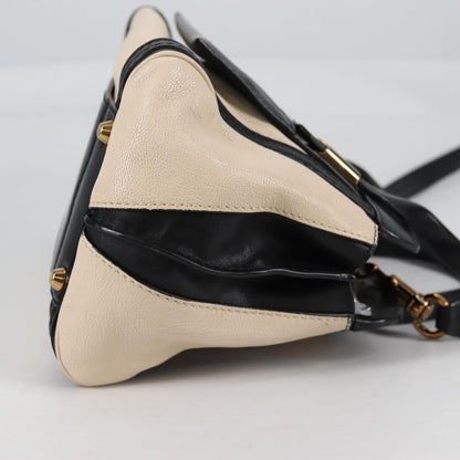 Chloe Alice Satchel Leather, WHITE, LEATHER, Handbag