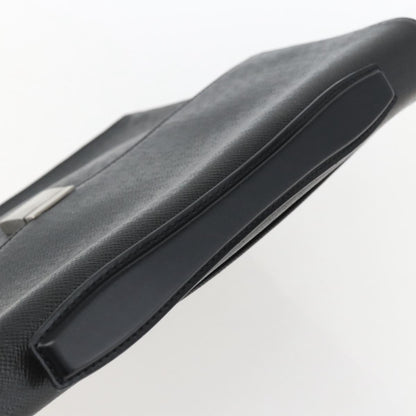 Louis Vuitton Porte-Documents Angara Briefcase Taiga Leather, GRAY, LEATHER, Briefcase