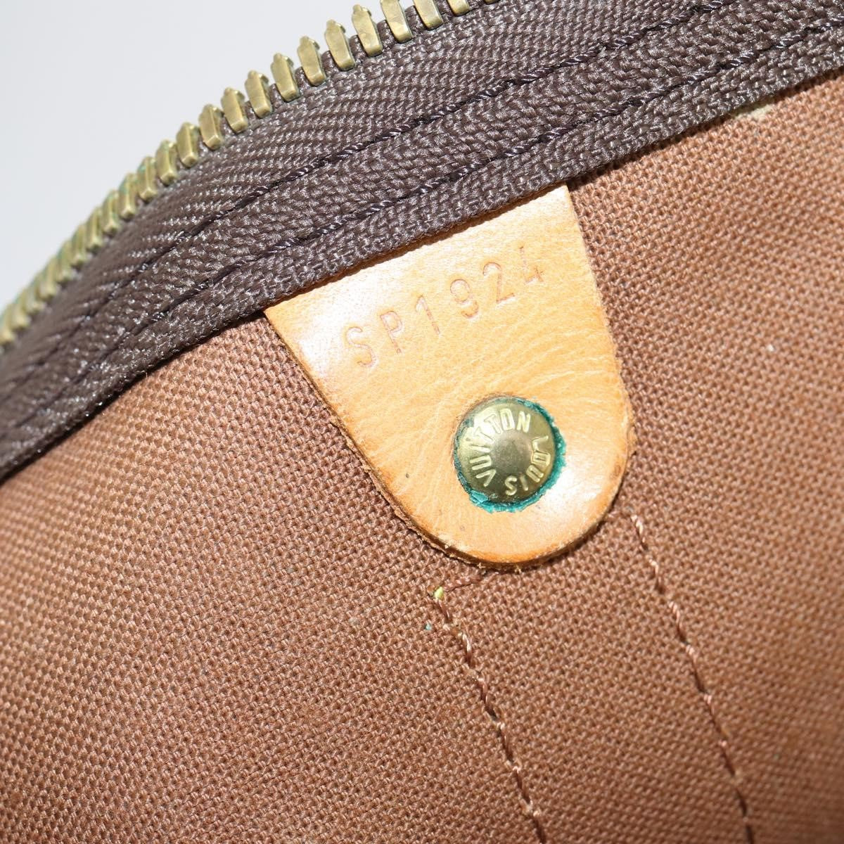 Louis Vuitton Keepall Bag Monogram Canvas, BROWN, CANVAS, Travel bag