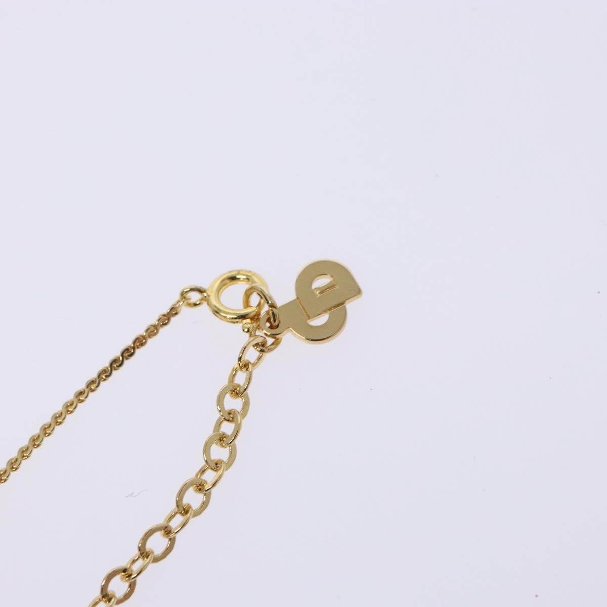 Christian Dior CD Round Pendant Necklace Metal, GOLD, METAL, Necklace