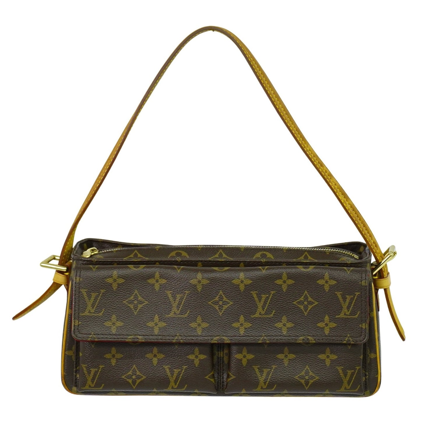 Louis Vuitton Viva Cite Handbag Monogram Canvas, BROWN, CANVAS, Shoulder bag