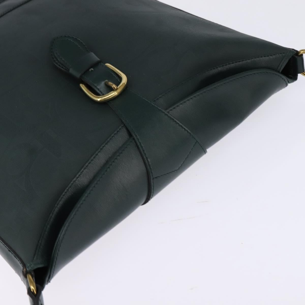 Christian Dior Vintage Trotter Crossbody Bag Canvas, GREEN, CANVAS, Shoulder bag