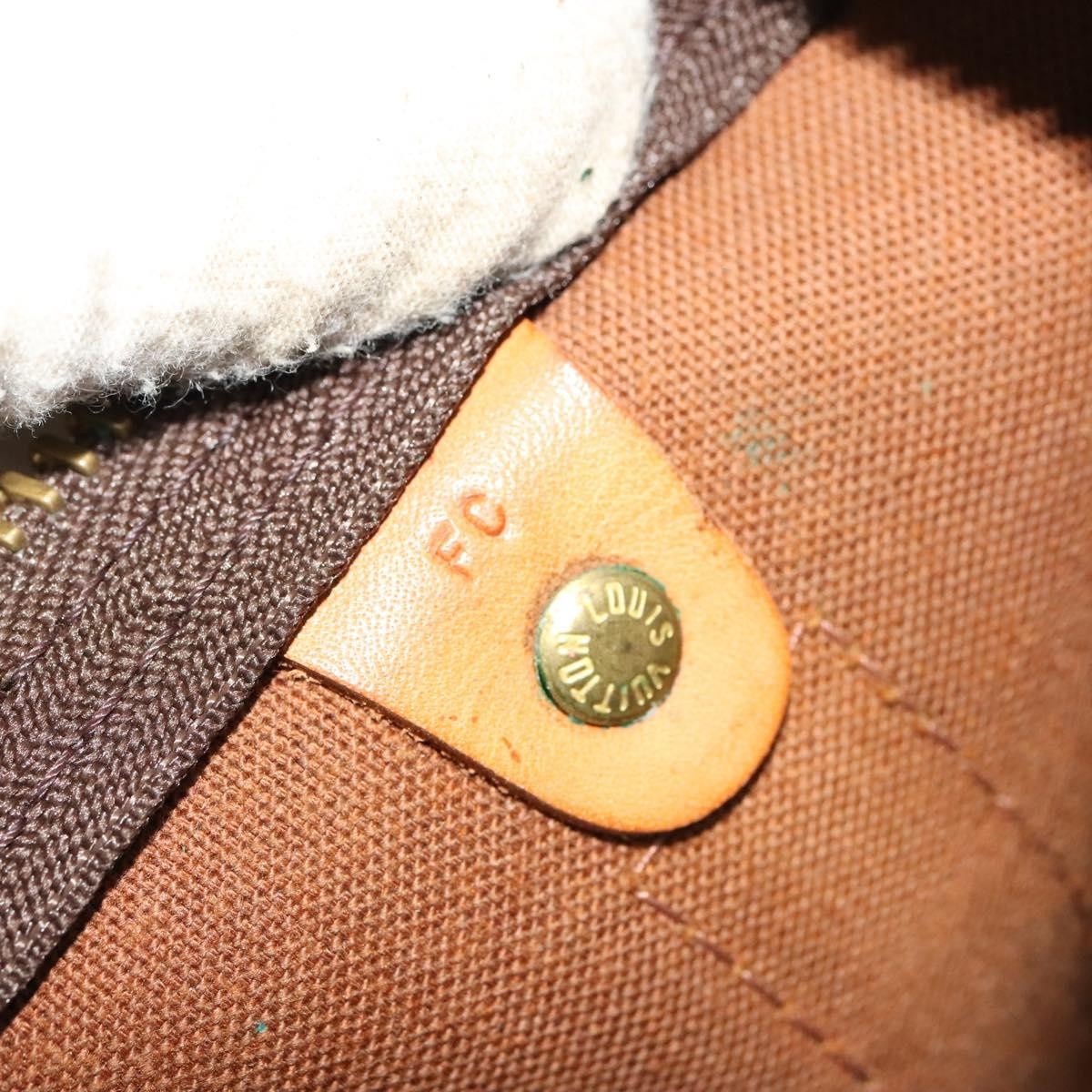 Louis Vuitton Keepall Bag Monogram Canvas, BROWN, CANVAS, Travel bag