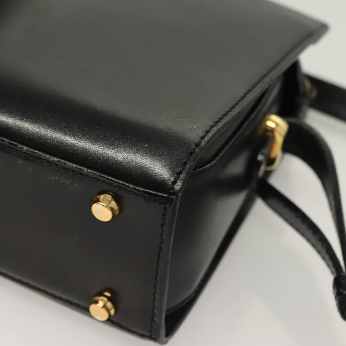 Bally Vintage Shoulder Bag Leather, Black, Leather, Shoulder Bag